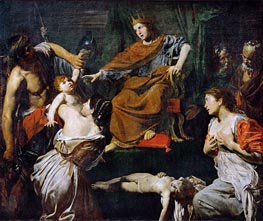 Valentin de Boulogne | Judgment of Solomon | Giclée Canvas Print