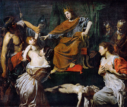 Das Urteil Salomos, c.1625 | Valentin de Boulogne
