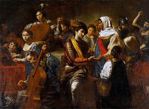 Wahrsager mit Konzertgesellschaft, 1631 | Valentin de Boulogne