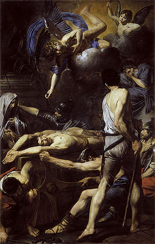 Martyrdom of St. Processus and St. Martinian, c.1629/30 | Valentin de Boulogne | Giclée Canvas Print