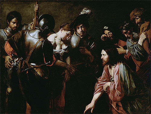 Christ and the Adulteress, c.1620/30 | Valentin de Boulogne | Giclée Canvas Print