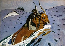 Entführung von Europa, 1910 von Valentin Serov | Leinwand Kunstdruck