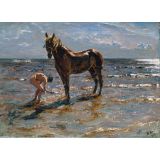 Bathing of a Horse, 1905 - Valentin Serov