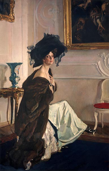 Porträt von Prinzessin Olga Orlova, 1911 | Valentin Serov | Giclée Leinwand Kunstdruck