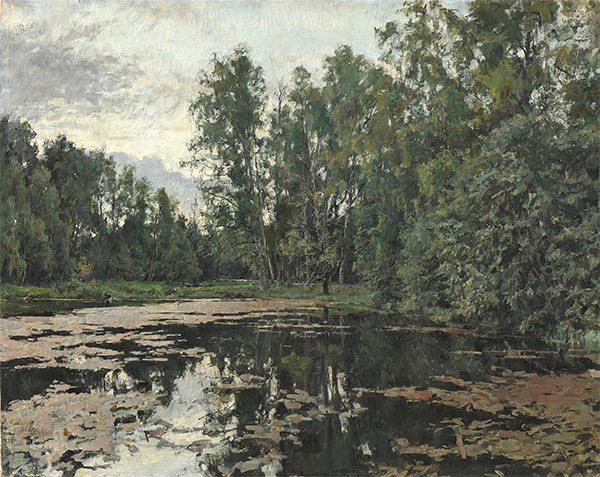 The Overgrown Pond, Domotcanovo, 1888 | Valentin Serov