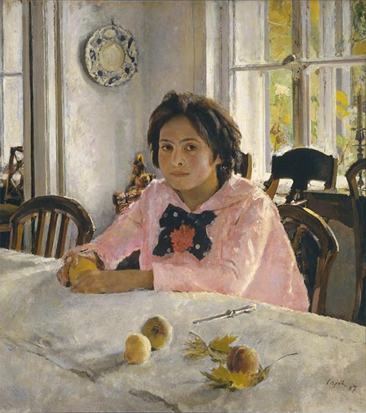 Valentin Serov | Mädchen mit Pfirsichen, 1887 | Giclée Leinwand Kunstdruck