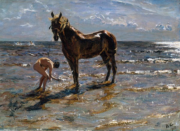 Bathing of a Horse, 1905 | Valentin Serov