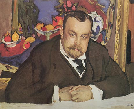 Valentin Serov | Porträt von Ivan Morozov, 1910 | Giclée Leinwand Kunstdruck