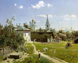 A Small Yard in Moscow, 1878 by Vasiliy Polenov | Canvas Print