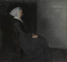 Portrait of the Artist's Mother | Hammershoi | Painting Reproduction