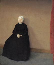 Hammershoi | Old Woman, Seated | Giclée Canvas Print