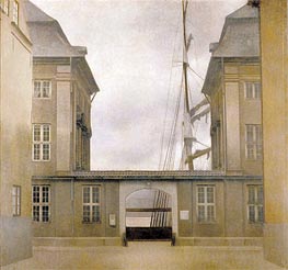 View of the Old Asiatic Company (The Asiatic Company Buildings), 1902 von Hammershoi | Leinwand Kunstdruck