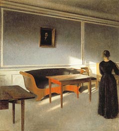 Sunshine in the Living Room I | Hammershoi | Painting Reproduction