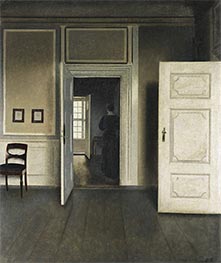Interior. Strandgade 30, 1901 by Hammershoi | Canvas Print