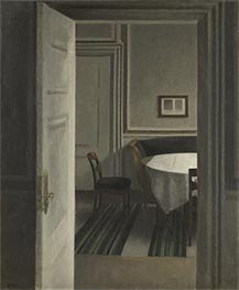 Interior. Strandgade 30, 1904 by Hammershoi | Canvas Print