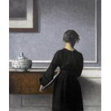 Interior. Young Woman seen from Behind, c.1904 - Hammershoi