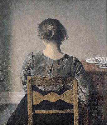 Rest, 1905 | Hammershoi | Giclée Leinwand Kunstdruck