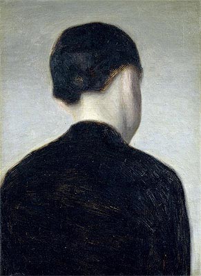 Seated Figure (Anna Hammershoi), 1884 | Hammershoi