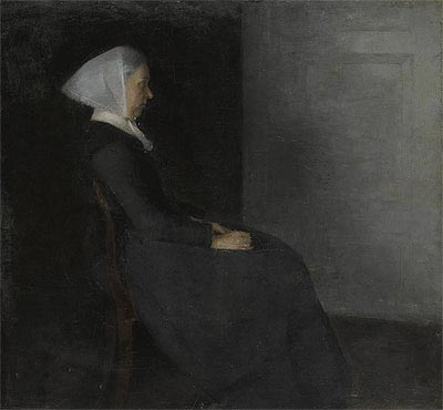 Portrait of the Artist's Mother, n.d. | Hammershoi | Giclée Leinwand Kunstdruck