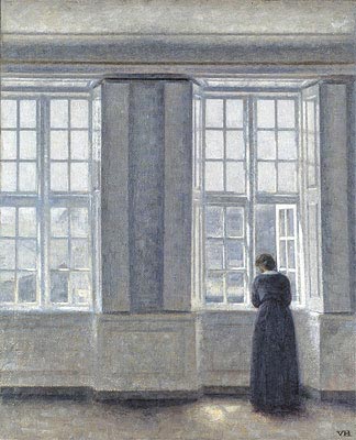 Interior, Woman at the Window, 1913 | Hammershoi | Giclée Canvas Print