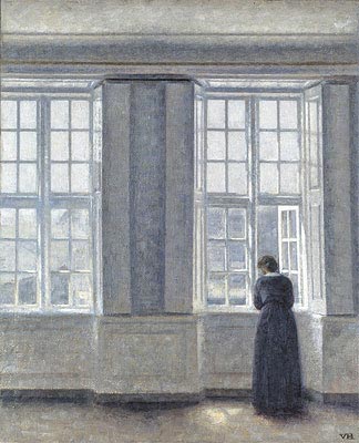 Interieur, Frau am Fenster, 1913 | Hammershoi