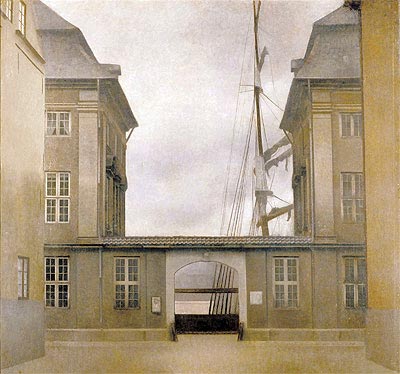 View of the Old Asiatic Company (The Asiatic Company Buildings), 1902 | Hammershoi | Giclée Canvas Print