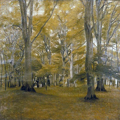 Forest Interior (The Big Trees), 1896 | Hammershoi