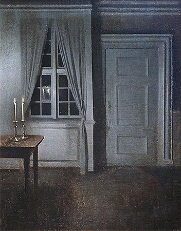 Interior with Two Candles, 1904 | Hammershoi