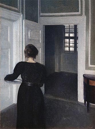 Hammershoi | Ida in an Interior, 1904 | Giclée Canvas Print