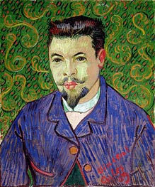 Porträt von Doktor Felix Rey, 1889 von Vincent van Gogh | Leinwand Kunstdruck