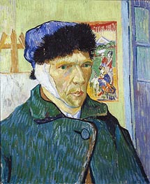 Selbstportrait mit verbundenem Ohr, 1889 von Vincent van Gogh | Leinwand Kunstdruck