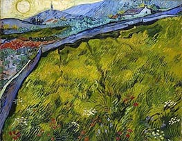 Field of Spring Wheat at Sunrise, 1889 von Vincent van Gogh | Leinwand Kunstdruck