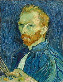 Self Portrait, 1889 von Vincent van Gogh | Leinwand Kunstdruck