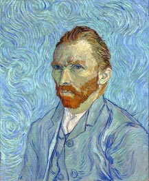 Self Portrait, 1889 von Vincent van Gogh | Leinwand Kunstdruck