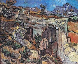 Vincent van Gogh | Entrance to a Quarry near Saint-Remy | Giclée Canvas Print