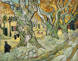 The Road Menders, 1889 von Vincent van Gogh | Leinwand Kunstdruck