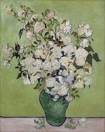 Vase of Roses, 1890 von Vincent van Gogh | Leinwand Kunstdruck