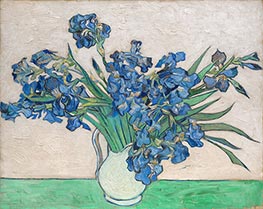 Stillleben - Vase mit Schwertlilien, 1890 von Vincent van Gogh | Leinwand Kunstdruck