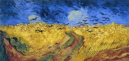Wheat Field with Crows, 1890 von Vincent van Gogh | Leinwand Kunstdruck