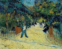 Entrance to the Public Garden in Arles | Vincent van Gogh | Painting Reproduction