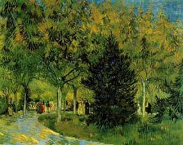A Lane in the Public Garden at Arles | Vincent van Gogh | Painting Reproduction