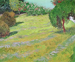 Sunny Lawn in a Public Park, 1888 by Vincent van Gogh | Canvas Print