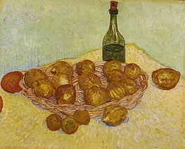 Vincent van Gogh | Still Life: Bottle, Lemons and Oranges, 1888 | Giclée Canvas Print