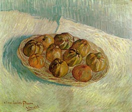 Korb mit Äpfeln, 1887 von Vincent van Gogh | Leinwand Kunstdruck