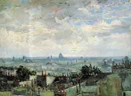 Vincent van Gogh | View of the Roofs of Paris, 1886 | Giclée Canvas Print