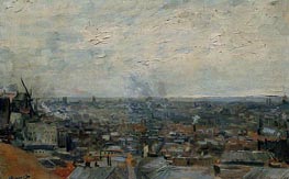 Vincent van Gogh | View of Paris from Montmartre | Giclée Canvas Print