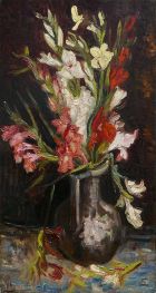 Vase mit roten Gladiolen | Vincent van Gogh | Gemälde Reproduktion