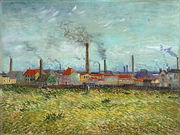 Vincent van Gogh | Factories at Clichy | Giclée Canvas Print