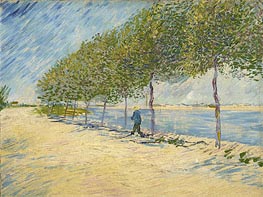 Along the Seine, 1887 by Vincent van Gogh | Canvas Print