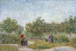 Vincent van Gogh | Garden with Courting Couples: Square Saint-Pierre | Giclée Canvas Print